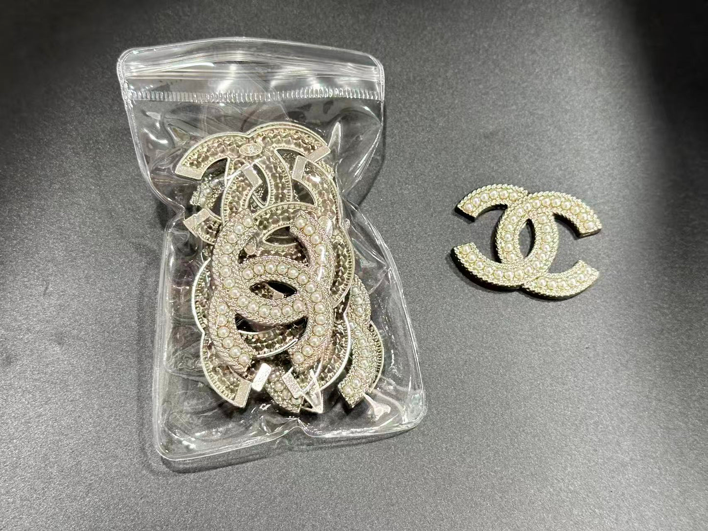 Couture Metallic Rhinestone Embellishment Patches(10 pieces per pack)