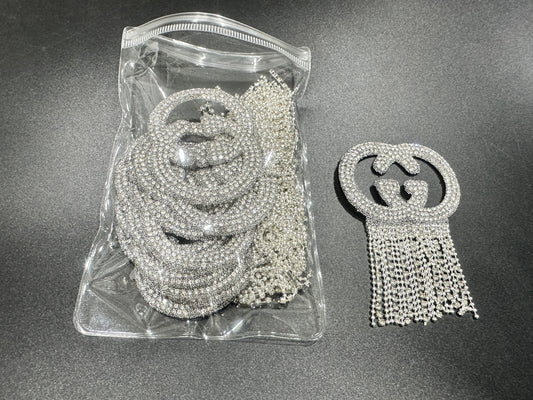 Couture Rhinestone Embellishment Patches(10 pieces per pack)J00035-Q