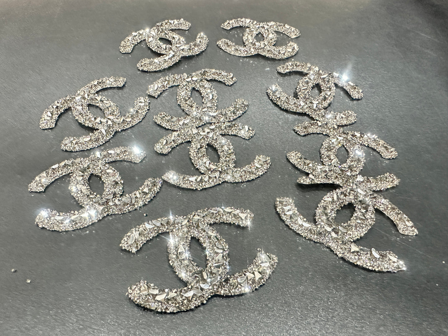 Couture Rhinestone Embellishment Patches(10 pieces per pack)J00959-Q