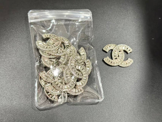 Couture Metallic Rhinestone Embellishment Patches(10 pieces per pack)