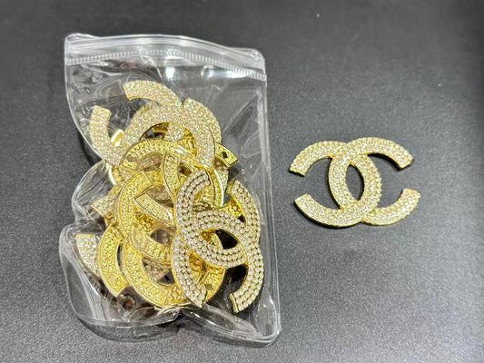 Couture Metallic Rhinestone Embellishment Patches(10 pieces per pack)