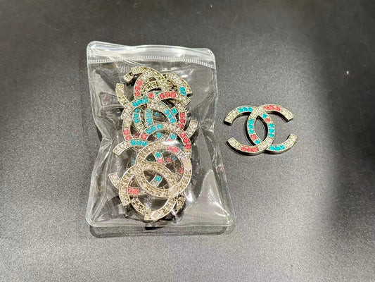 Couture Metallic Rhinestone Embellishment Patches(10 pieces per pack)