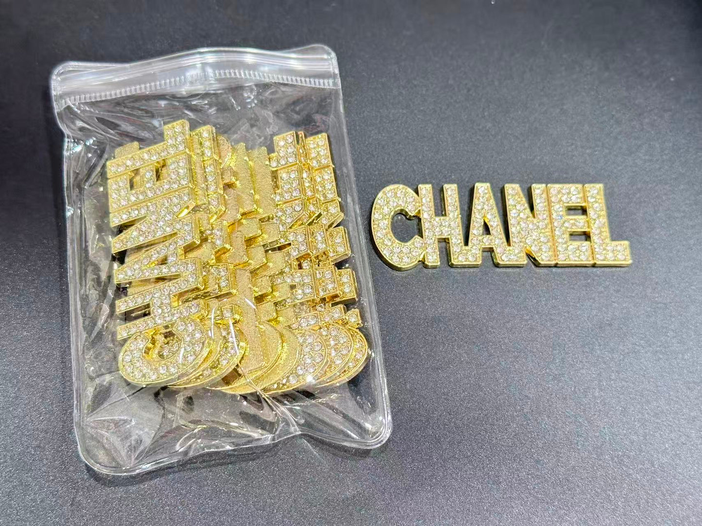 Couture Metallic Rhinestone Embellishment Patches(10 pieces per pack)