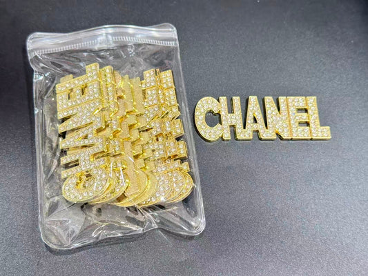 Couture Metallic Rhinestone Embellishment Patches(10 pieces per pack)