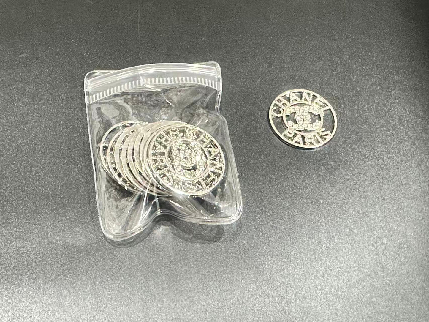 Couture Metallic Rhinestone Embellishment Patches(10 pieces per pack)