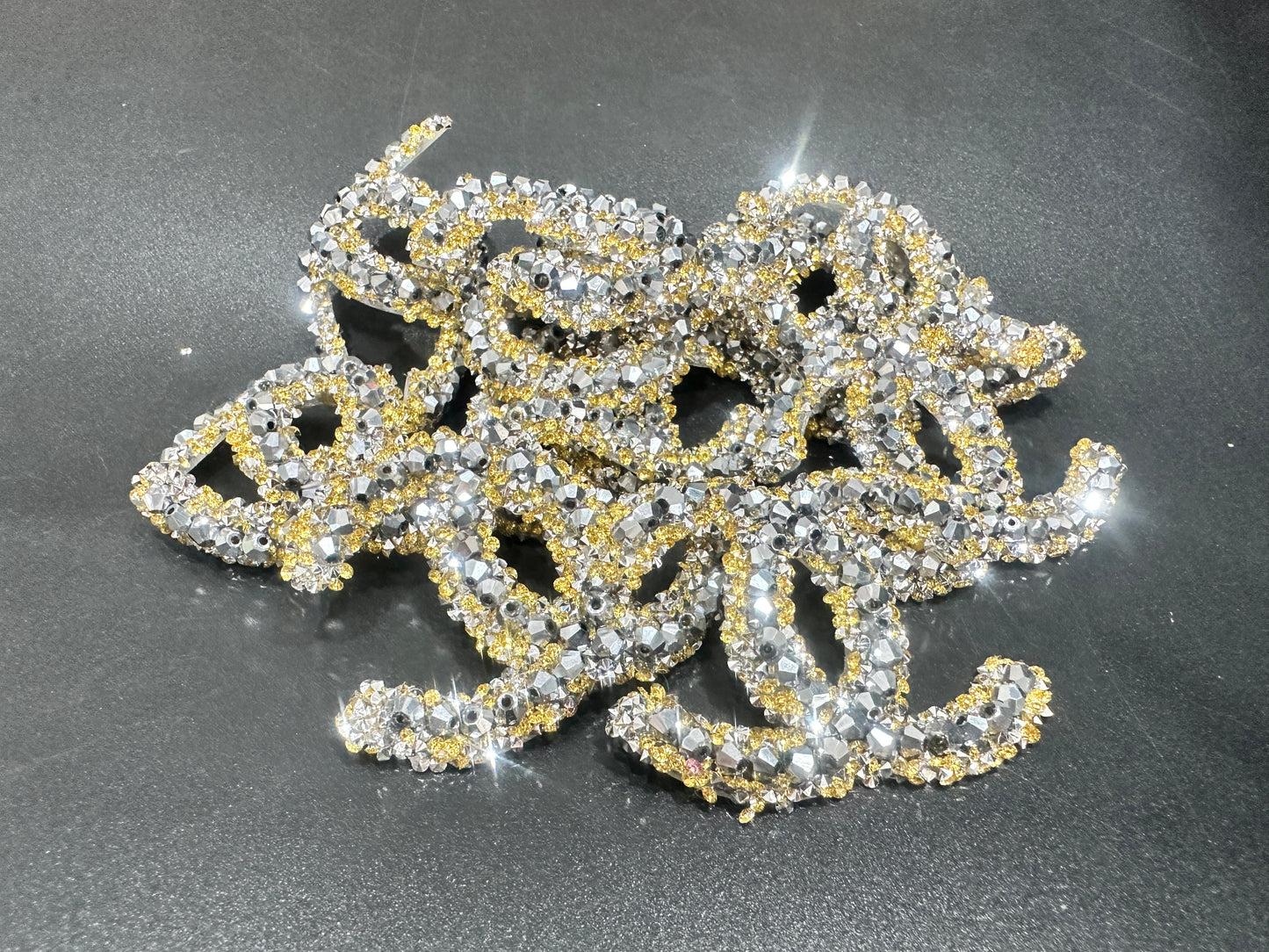 Couture Rhinestone Embellishment Patches(10 pieces per pack)J00958-Q