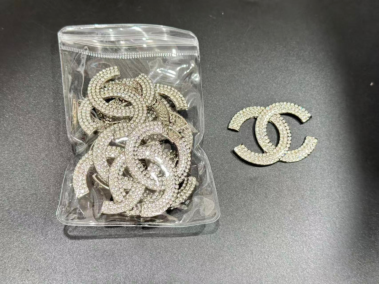 Couture Metallic Rhinestone Embellishment Patches(10 pieces per pack)