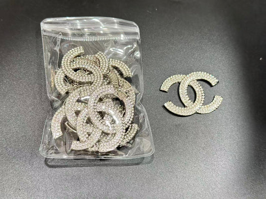 Couture Metallic Rhinestone Embellishment Patches(10 pieces per pack)