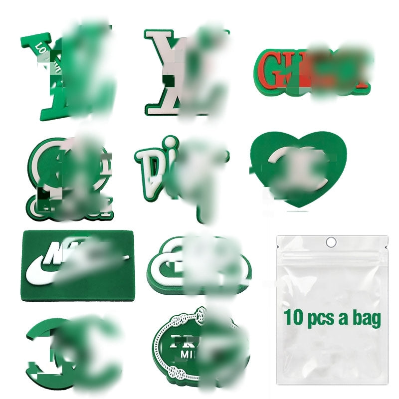 Designer PVC Croc Charms Color Set