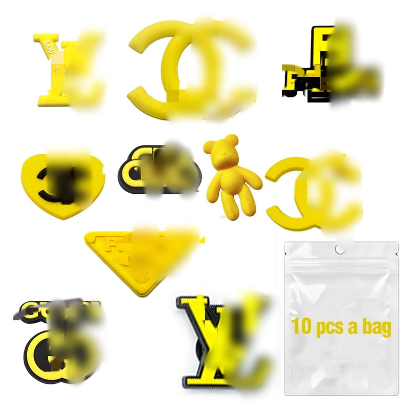 Designer PVC Croc Charms Color Set