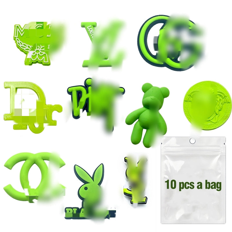 Designer PVC Croc Charms Color Set