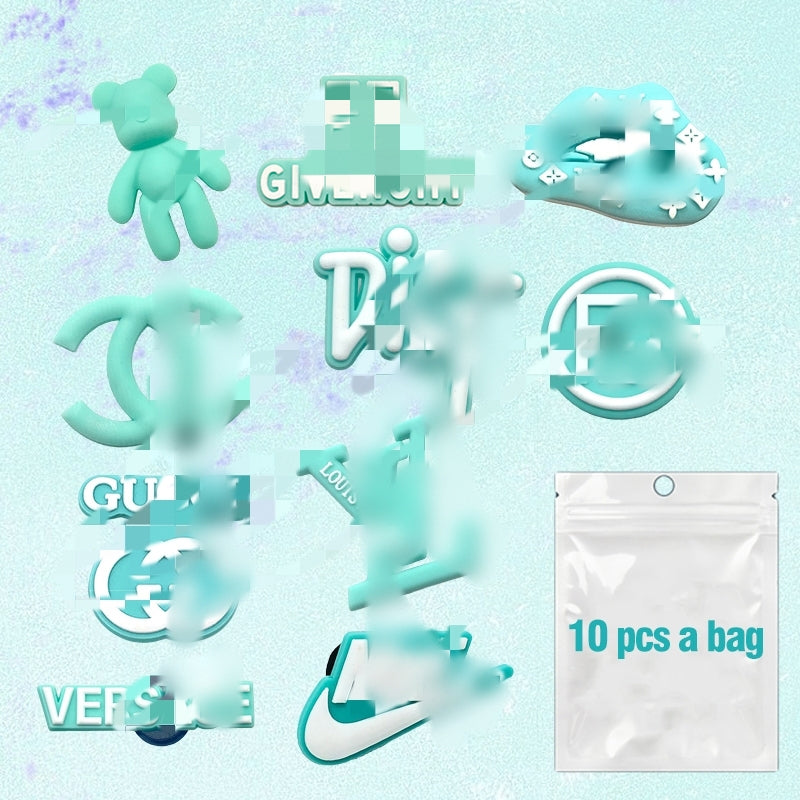 Designer PVC Croc Charms Color Set