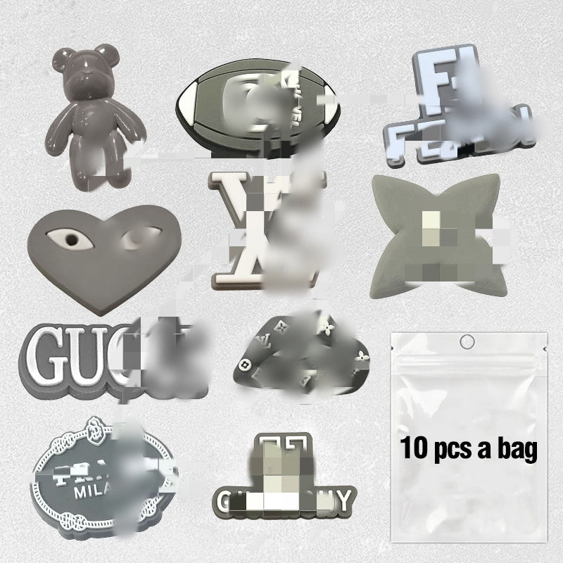 Designer PVC Croc Charms Color Set