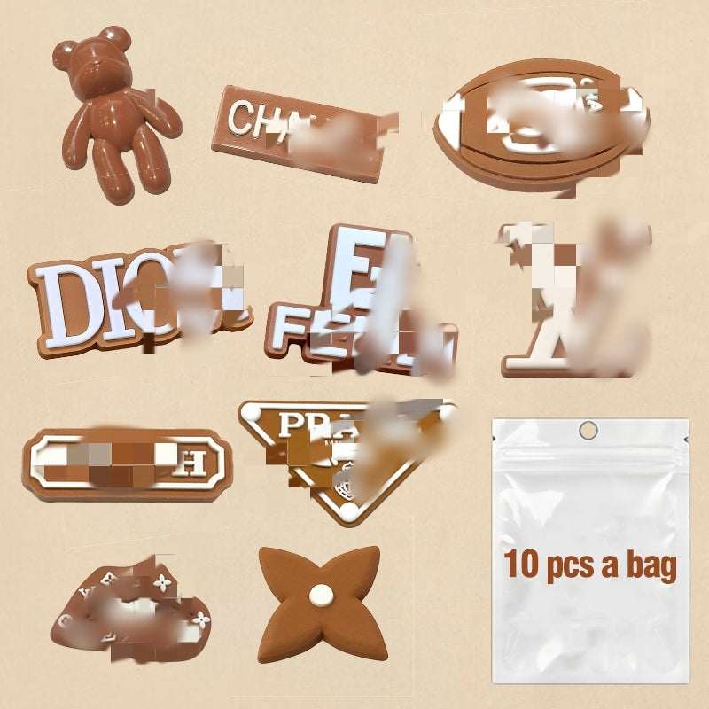 Designer PVC Croc Charms Color Set