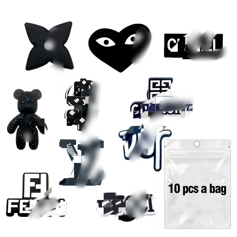 Designer PVC Croc Charms Color Set