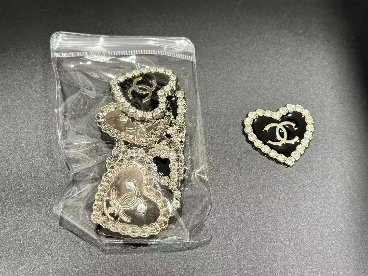 Couture Metallic Rhinestone Embellishment Patches(10 pieces per pack)
