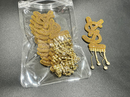 Couture Rhinestone Embellishment Patches(10 pieces per pack)