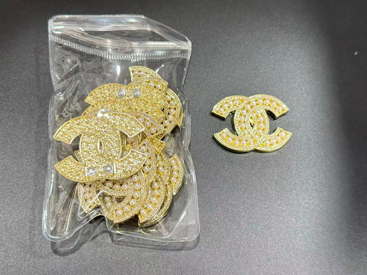 Couture Metallic Rhinestone Embellishment Patches(10 pieces per pack)
