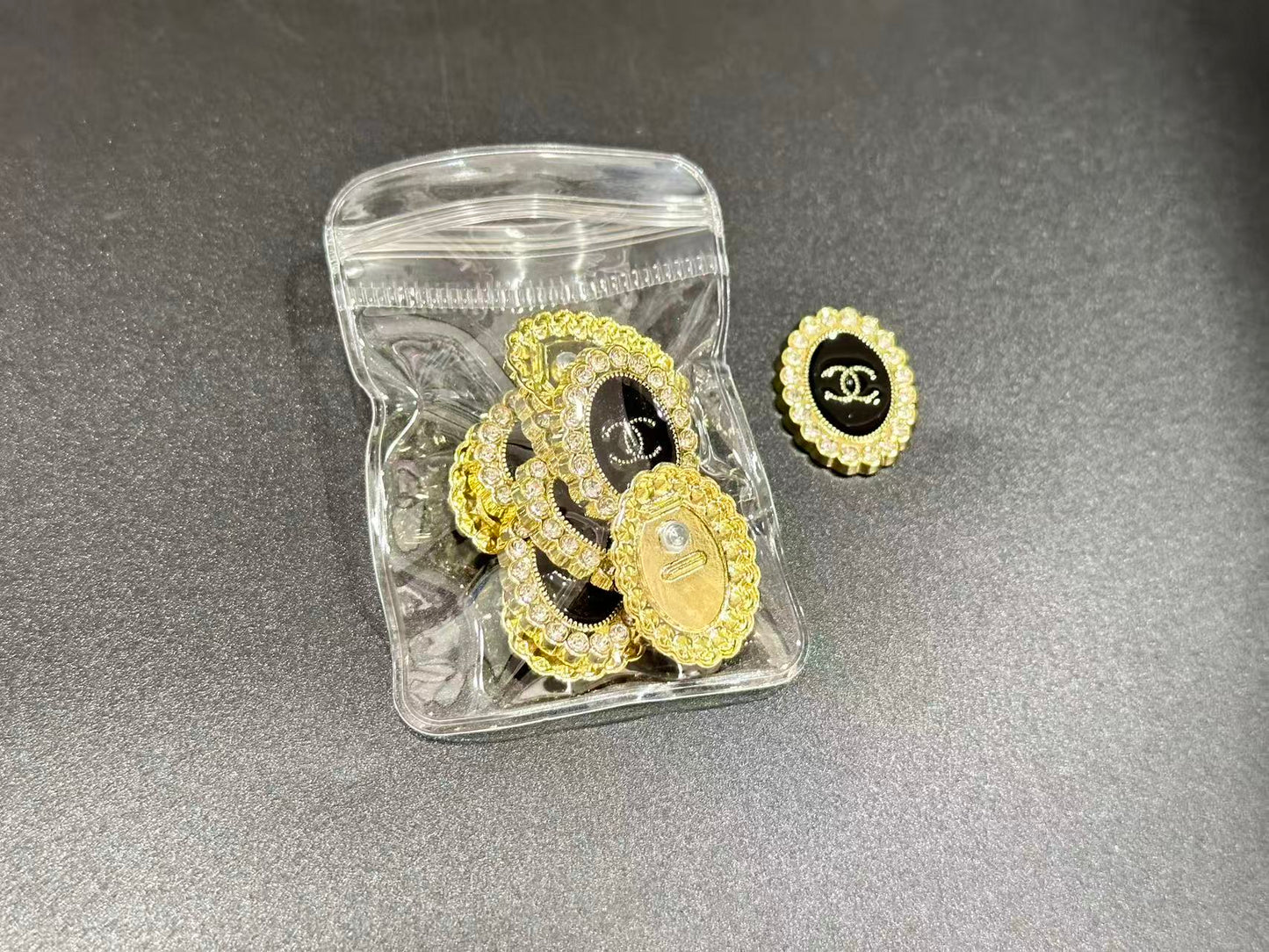 Couture Metallic Rhinestone Embellishment Patches(10 pieces per pack)