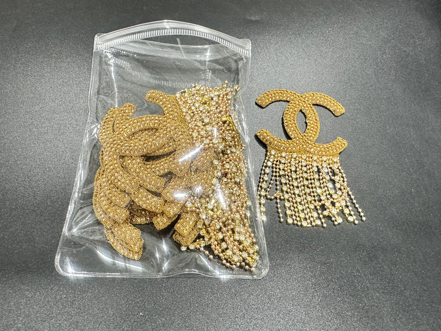 Couture Rhinestone Embellishment Patches(10 pieces per pack)J00012-Q