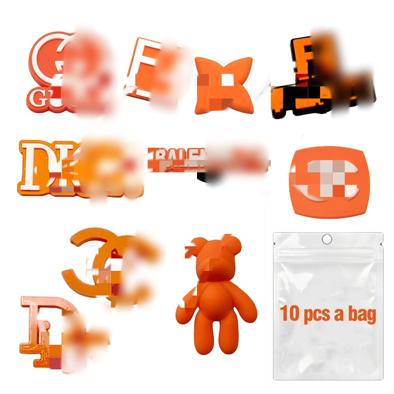 Designer PVC Croc Charms Color Set